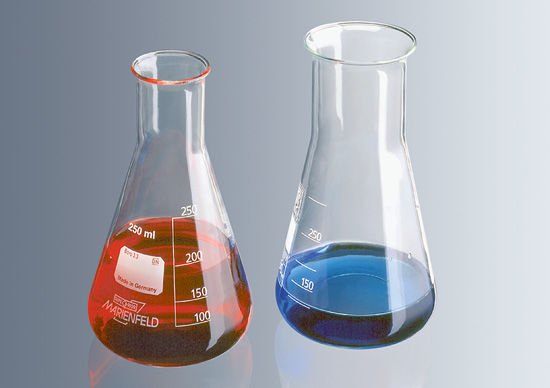 Marienfeld 4110217 Cam Erlenmayer, Dudaklı, Dar Boyunlu, 5000 ml Ambalaj Miktarı: 1 Ad.