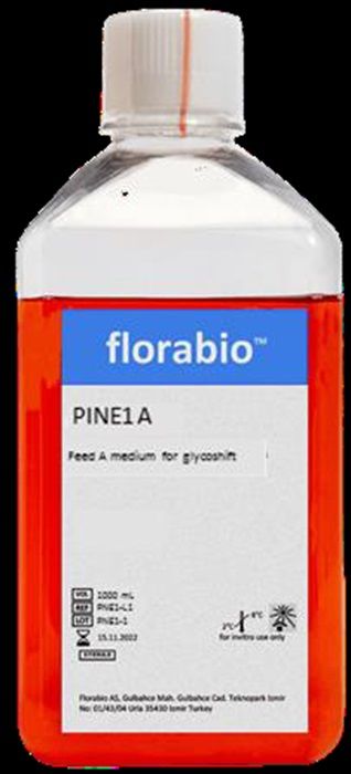 PINE Feed A medium to modify in vivo protein glycosylation.Increases protein galactosylation highly. Liquid 1L