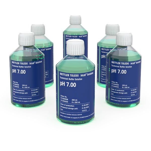 Mettler Toledo 51350020 Technical buffer pH 7.00, 6 x 250mL
