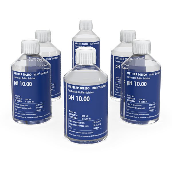 Mettler Toledo 51350024 Technical buffer pH 10.00, 6 x 250mL