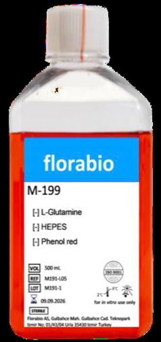M-199 Medium without HEPES , with L-Glutamine , with phenolred Liquid 0.5 L