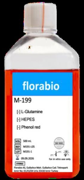 M-199 Medium without HEPES , with L-Glutamine , with phenolred Liquid 0.5 L