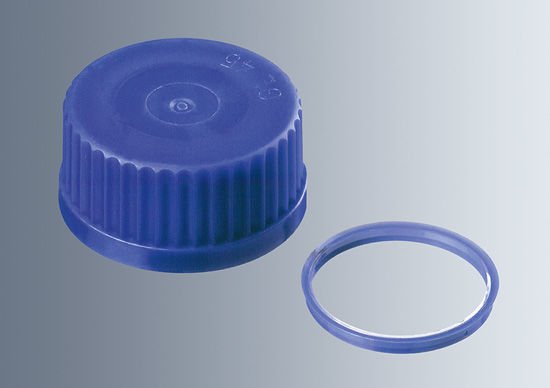 Marienfeld 3607612 Cam Şişe, Payreks, Otoklavlanabilir, Mavi Kapaklı, Amber, 5000 ml  Ambalaj Miktarı: 1 Ad.
