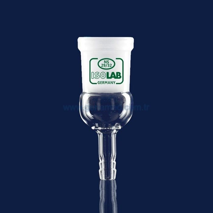 ISOLAB 065.26.029 adaptör - düz - musluksuz - çap 10 mm - dişi şilif : NS 29/32    1 adet = 1 adet