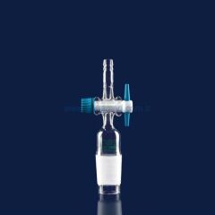 ISOLAB 065.24.014 adaptör - düz - musluklu - çap 8 mm - erkek şilif : NS 14/23    1 adet = 1 adet
