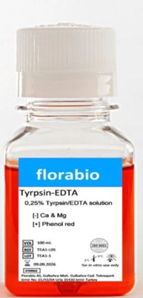 Trypsin-EDTA 0.05 % Trypsin/EDTA solutionwithout Calciumwithout Magnesiumwith phenol red Liquid 0,1 L