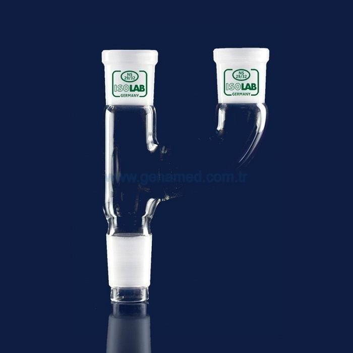 ISOLAB 065.43.001 adaptör - çoklu - 2 boyunlu - paralel - dişi şilif : NS 14/23 - erkek şilif : NS 14/23 - paralel dişi şilif : NS 14/23    1 adet = 1 adet
