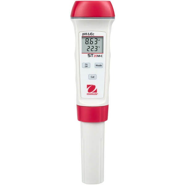 OHAUS ST20M-C Kalem Tip pH / İletkenlik / Tuzluluk Ölçer0.0 – 99.0 °C;0.00 – 14 pH;0.00 – 19.99 ms/cm;0.0 – 10.0ppt
