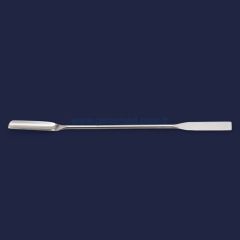 ISOLAB 047.02.210 spatül - paslanmaz çelik - düz oluklu - 210 mm    1 adet = 1 adet