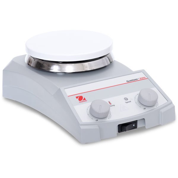 OHAUS e-G21HSRDS Isıtıcılı Manyetik Karıştırıcı, 60-1600 rpm, 80-380°C, 15l, 13.5cm dairesel, Seramik, Analog