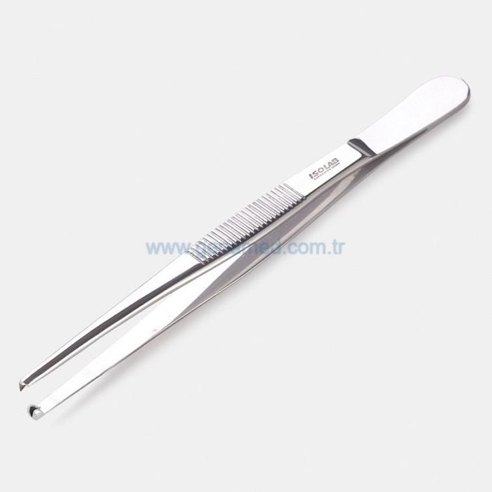 ISOLAB 048.02.115 pens - genel kullanım - küt uçlu/düz - tırtıklı - 115 mm    1 adet = 1 adet