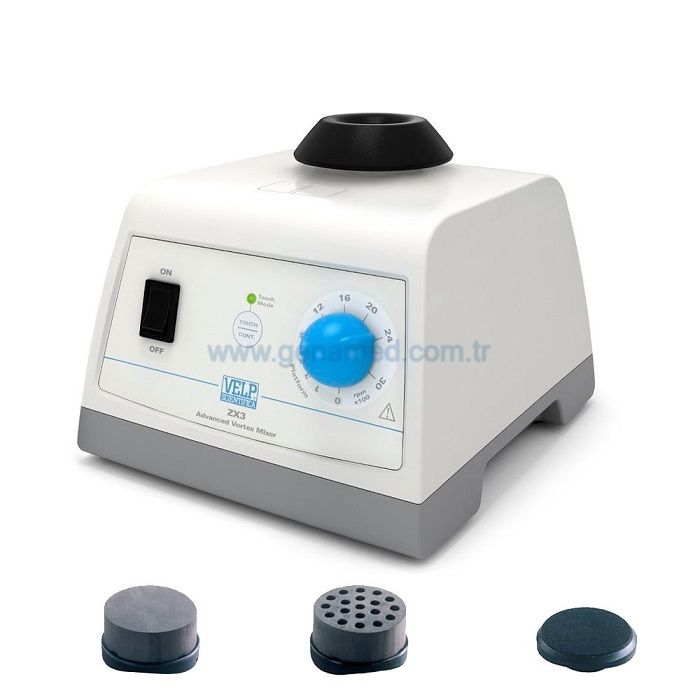 VELP Vorteks ZX3 Advanced and foam stands