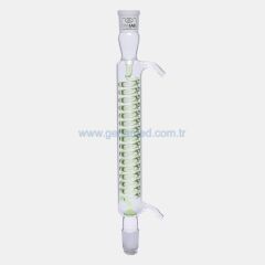 ISOLAB 033.15.253 soğutucu - spiralli - 250 mm - dişi şilif : NS 29/32 - erkek şilif : NS 29/32 - cam yan kol    1 adet = 1 adet