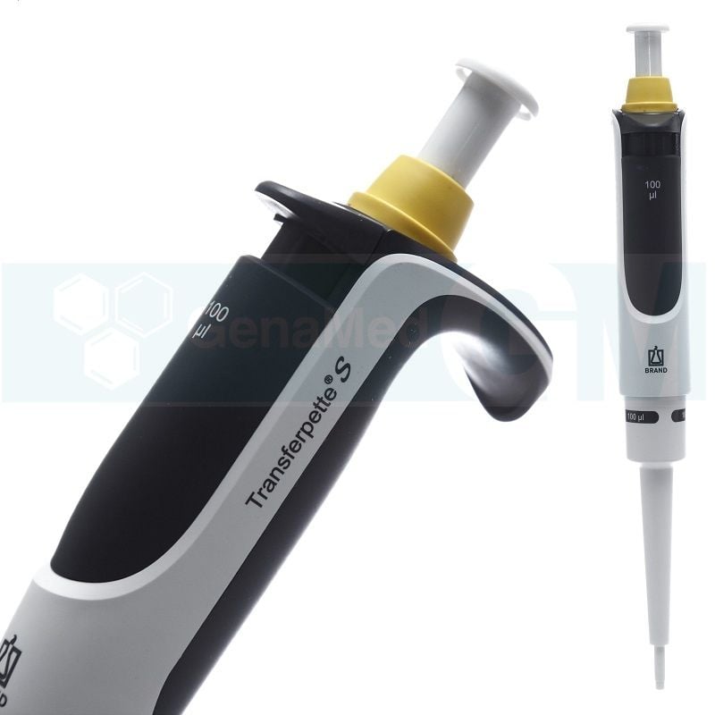 Brand 705838 Transferpette® S Sabit Hacimli Otomatik Pipet, 100 ul