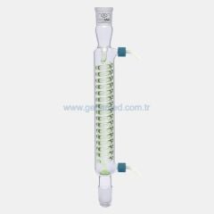 ISOLAB 033.16.160 soğutucu - spiralli - 160 mm - dişi şilif : NS 14/23 - erkek şilif : NS 14/23 - P.P yan kol    1 adet = 1 adet
