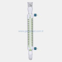 ISOLAB 033.16.253 soğutucu - spiralli - 250 mm - dişi şilif : NS 29/32 - erkek şilif : NS 29/32 - P.P yan kol    1 adet = 1 adet