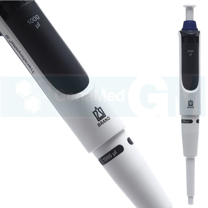 Brand 705862 Transferpette® S Sabit Hacimli Otomatik Pipet, 1000 ul