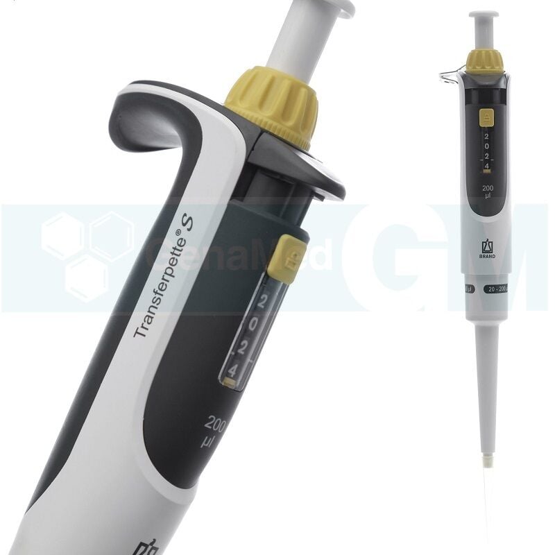 Brand 705878 Transferpette® S Ayarlanabilir Hacimli Otomatik Pipet,  20-200 ul