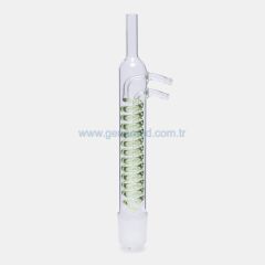 ISOLAB 035.13.030 soğutucu- Dimroth - soxhlet için - 30 ml - erkek şilif : NS 29/32 - cam yan kol    1 adet = 1 adet