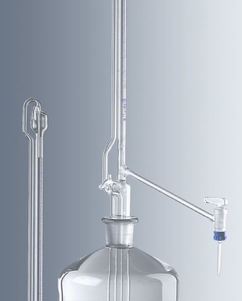 Marienfeld 2522001 Cam Büret, Pellet Modeli, Ara Musluksuz, Şişesiz, AS Sınıfı, 10:0.02 ml   Ambalaj Miktarı: 2 Ad.