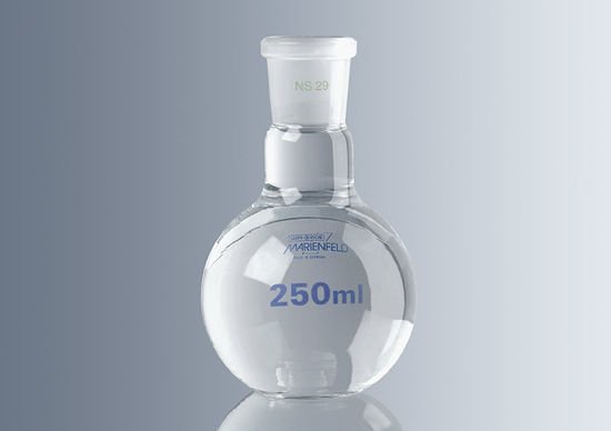 Marienfeld 4312507 Cam Balon, Dibi Düz, Şilifli, 250 ml, 24\29  Ambalaj Miktarı: 1 Ad.