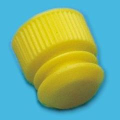 LP Italiana L117133 PE Yivli Kapak,  16 mm Tüplere Uygun, Sarı  Ambalaj Miktarı: 1000 Ad.