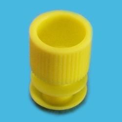 LP Italiana L119133 PE Yivli Kapak,  11 - 13 mm Tüplere Uygun, Sarı  Ambalaj Miktarı: 1000 Ad.