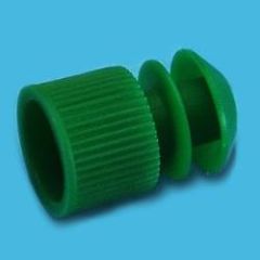 LP Italiana L119134 PE Yivli  Kapak,  11 - 13 mm Tüplere Uygun, Yeşil  Ambalaj Miktarı: 1000 Ad.