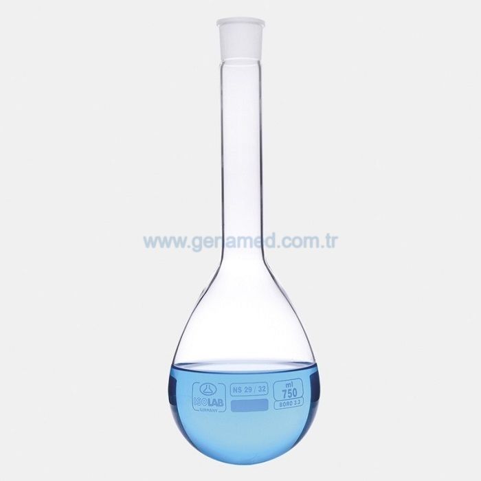 ISOLAB 030.57.750 balon - kjeldahl - 29/32 - 750 ml    1 adet = 1 adet