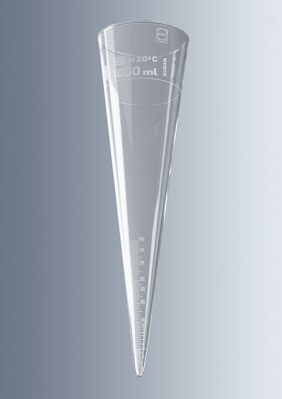 Marienfeld 2800000 Cam Imhoff Hunisi, Musluksuz, 0-100 ml Taksimatlı, 1000 ml  Ambalaj Miktarı: 2 Ad.