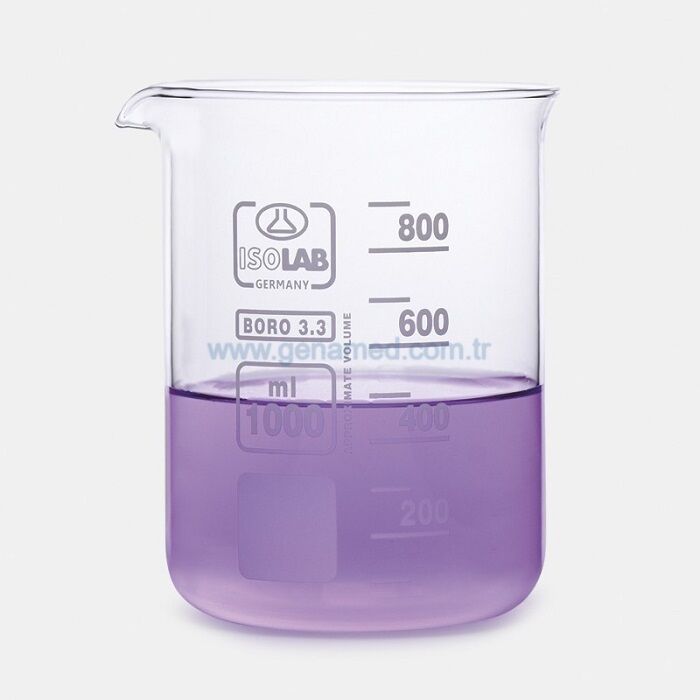 ISOLAB 025.01.910 beher - cam - kısa form - 10000 ml    1 adet = 1 adet