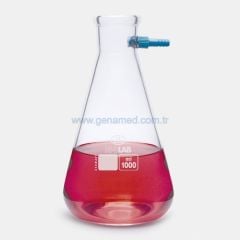 ISOLAB 040.02.901 erlen - nuçe - cam - P.P su giriş borulu - 1000 ml    1 adet = 1 adet