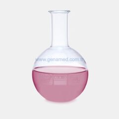 ISOLAB 029.01.100 balon - cam - dibi düz - 100 ml    1 paket = 10 adet