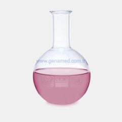 ISOLAB 029.01.500 balon - cam - dibi düz - 500 ml    1 paket = 10 adet