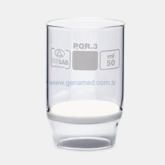 ISOLAB 043.02.032 kroze - gooch - sinter cam filtreli - 1D - por 2 - 30ml    1 adet = 1 adet