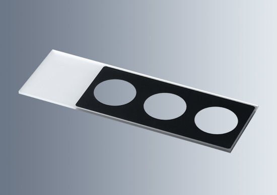 Marienfeld 1216680 Baskılı Lam, 3 Kuyucuklu,  10 mm, Siyah  Ambalaj Miktarı: 200 Ad.