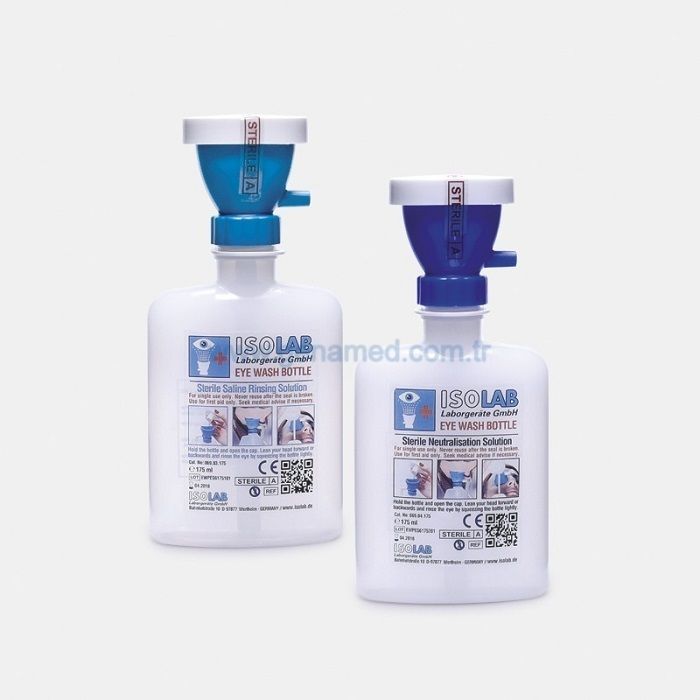 ISOLAB 069.05.T17 göz yıkama şişesi - 175 ml -  boş    1 adet = 1 adet