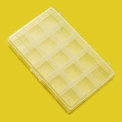 LP Italiana L291463 PP Kapaklı Kutu, 165x112x31 mm, 15 Bölmeli  Ambalaj Miktarı: 1 Ad.