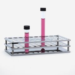 ISOLAB 079.02.001 tüp standı - paslanmaz celik - 50 delik - 13 mm tüpler için    1 adet = 1 adet