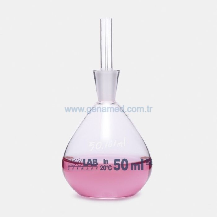 ISOLAB 023.02.050 piknometre - kalibreli - 50 ml    1 adet = 1 adet