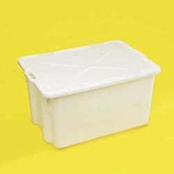 LP Italiana L292035 HDPE Taşıma Kabı, Kapaklı, 630x440x340 mm, 65 Lt.  Ambalaj Miktarı: 1 Ad.
