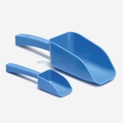 ISOLAB 037.35.025B kürek - P.S - dibi düz - kapaksız - 25 ml - mavi    1 adet = 1 adet
