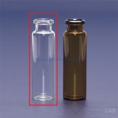 ISOLAB 095.03.003 vial - crimp kapak - N20 - 20,5x54,5 mm - 10 ml - şeffaf    1 paket = 100 adet