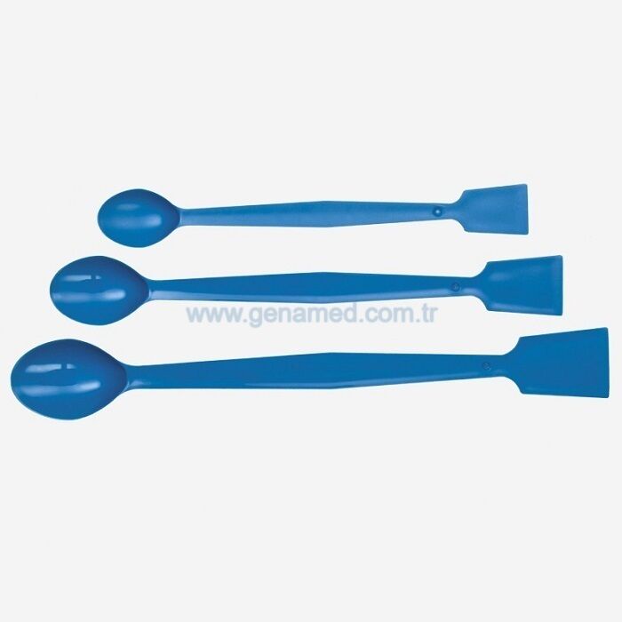 ISOLAB 047.33.150 spatül - P.P - 35 derece eğimli düz uçlu - 150 mm - steril    1 adet = 1 adet