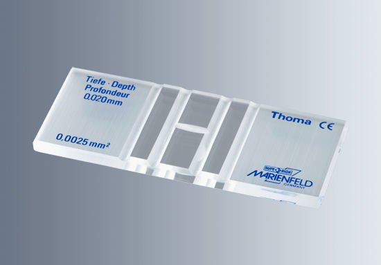 Marienfeld 642110 Neubauer-improved (Petroff) Lamı 0.02 mm (CE)  Ambalaj Miktarı: 1 Ad.