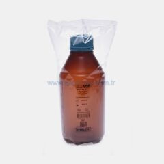 ISOLAB 061.18.901 şişe - ISO - vida kapaklı- orta boyun - P.P  - amber - 1000ml - steril    1 adet = 1 adet