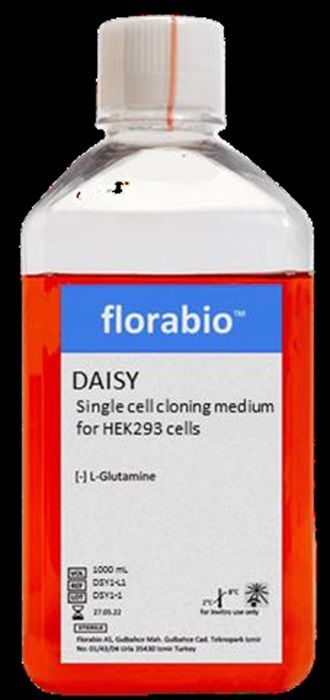 DAISY Single cell cloning medium for HEK293 cells, animal component free, contains recombinant proteins. Liquid 0.5 L