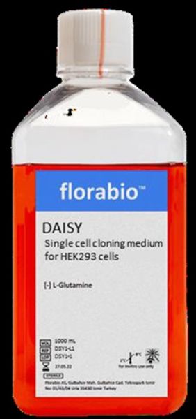 DAISY Single cell cloning medium for HEK293 cells, animal component free, contains recombinant proteins. Liquid 1L