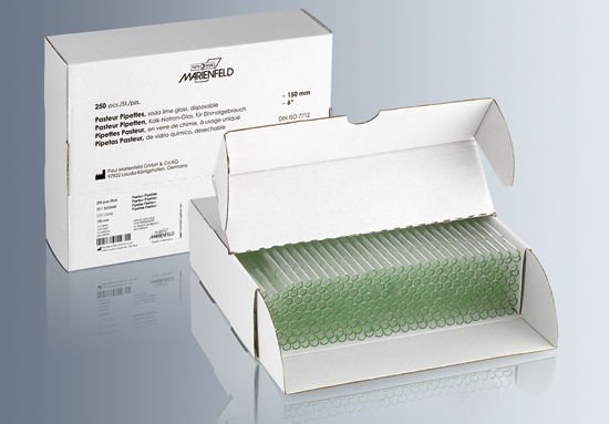 Marienfeld 3234050 Pastör Pipeti, Cam, 230 mm, Pamuklu  Ambalaj Miktarı: 250 Ad.