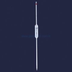 ISOLAB 021.05.001 pipet - cam - bullu - AS kalite - grup sertifikalı - mavi skala - 1 ml    1 paket = 10 adet